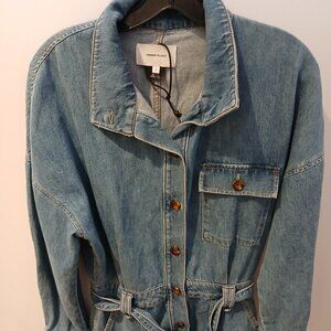 Current/Elliott Denim Wrap Dress